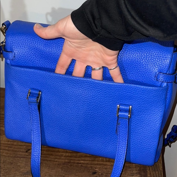 Kate Spade Blue Pebbled Cow Leather Handbag - Picture 6 of 11